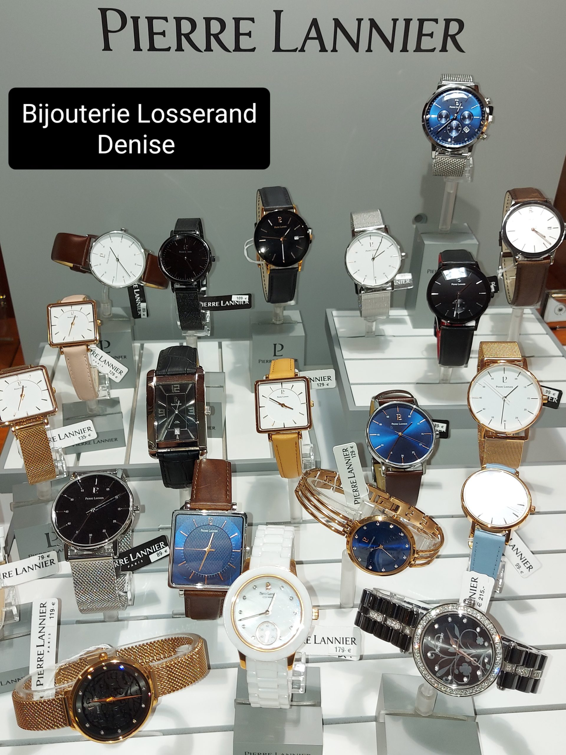 Collection de montres Bijouterie Losserand